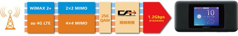 最大1237Mbps