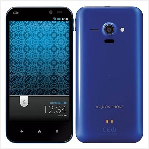 AQUOS PHONE SERIE SHL22 ブルーの画像