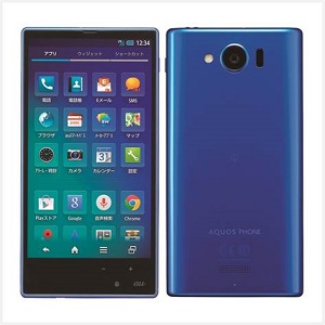 AQUOS PHONE SERIE mini SHL24 ブルーの画像